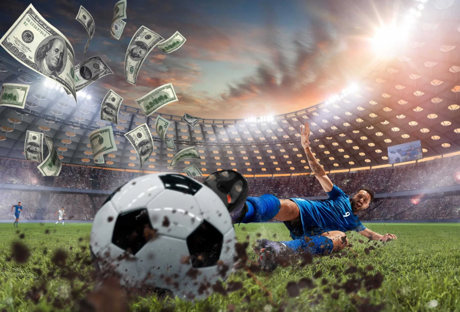 Tampilan bertema olahraga untuk lobi pertandingan BIGWIN138